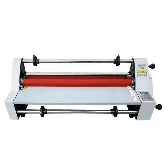 110V/220V 19" Laminator Hot Double Side Roll Laminating Machine 4 rollers