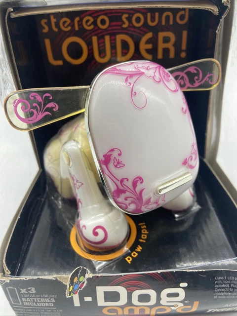 iDog Pink Butterfly Amp'd i-Dog Interactive Electronic Pet Music Dog LED Lights