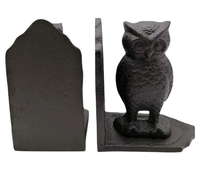 Comfy Hour Antique and Vintage Animal Collection Cast Iron Set of 2 Owls Bookend 2