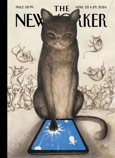 THE NEW YORKER Magazine Double Issue April 22&29, 2024 Clickbait