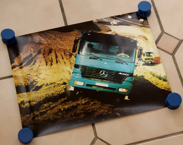 Mercedes Actros im Geländeeinsatz Poster Lkw 1999  29,7 x 40 cm (int. Nr. 017)