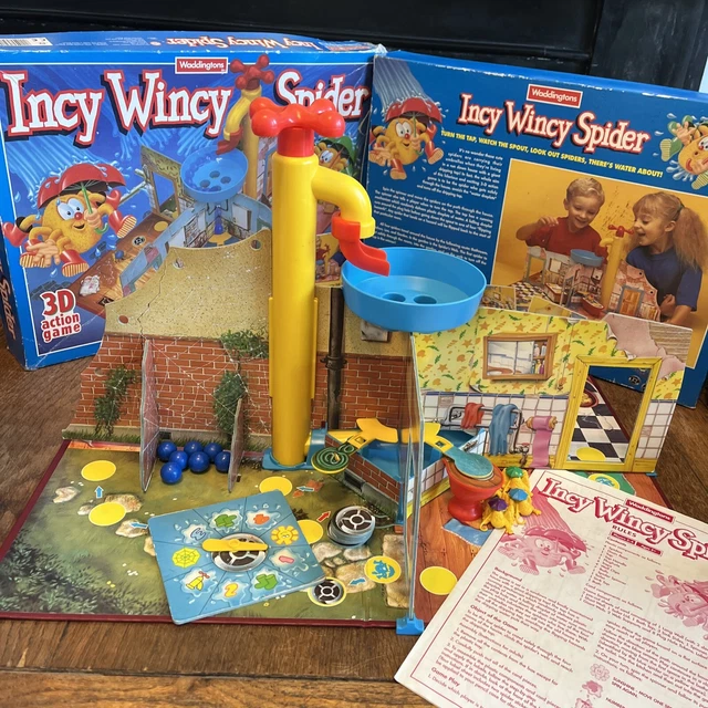Gioco Da Tavolo Vintage Incy Wincy Spider Waddingtons 1955 - Pezzi Di Ricambio