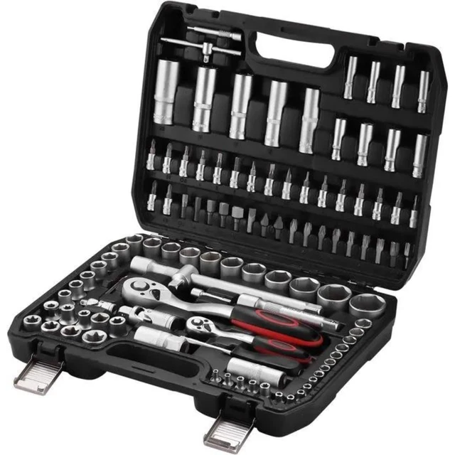 DRAKKAR-TOOLS - Coffret de douilles 1/4+ 3/8+1/2 - 15102 | Leroy Merlin