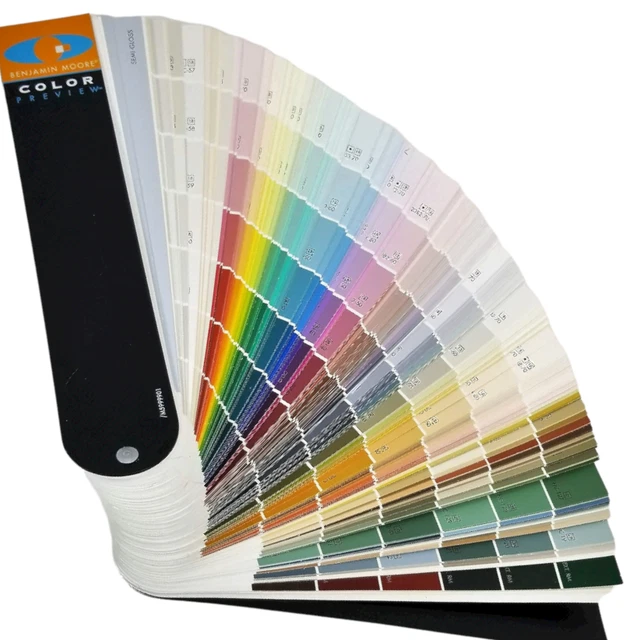 BENJAMIN MOORE COLOR Preview Paint Chip Fan Deck Sample Deck M5999901