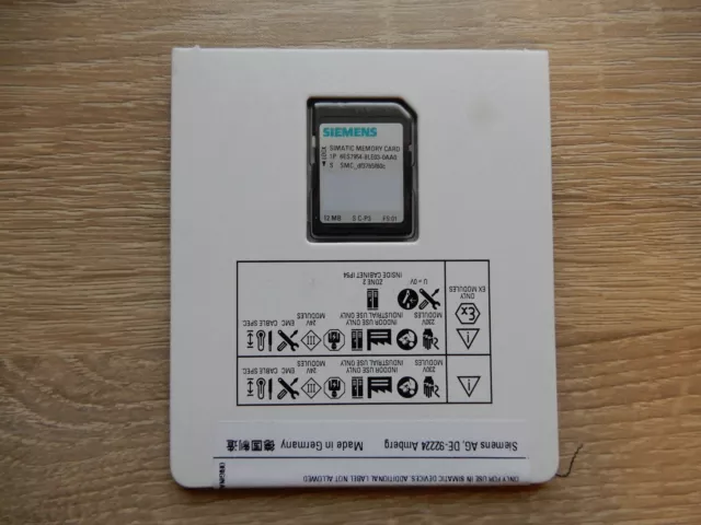 Siemens Simatic S7 Speicherkarte 12MB !!! 6ES7 954-8LE03-0AA0 !!!