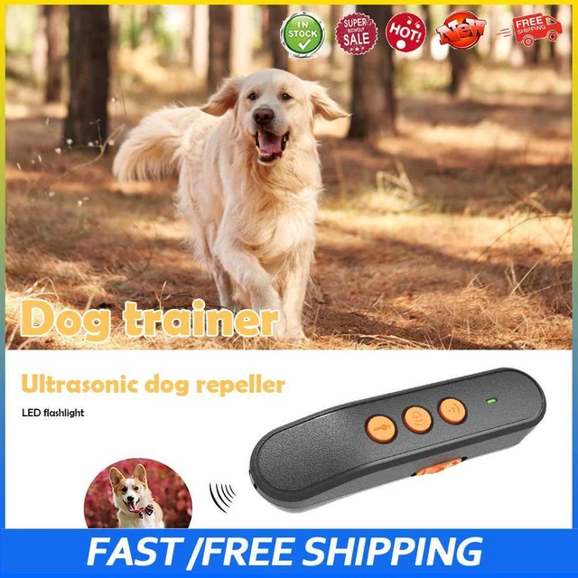 #b Repelente ultrasónico para perros anti ladridos suministros de entrenamiento cazador de mascotas (negro)