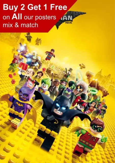 The Lego Batman Movie Poster A5 A4 A3 A2 A1