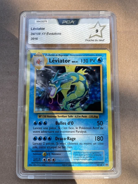 34/108 leviator holo Évolution Xy Pca Psa Display Etb Pokémon 🔥🔥🔥 carte 