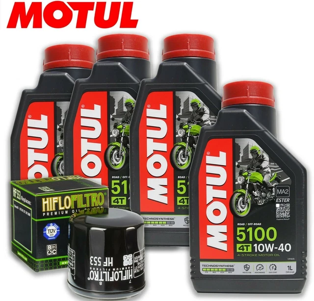 Kit Tagliando Benelli 750 Olio Motul 5100 10W40 Filtro Olio Hiflo 2020