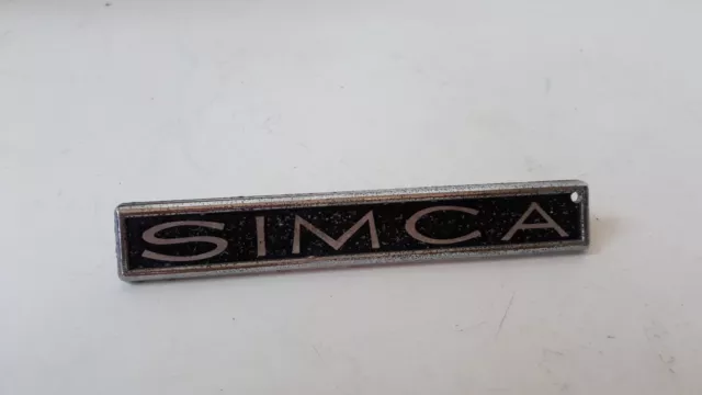 Placa Letras Logo Emblema Simca Metal Original Coches de Época