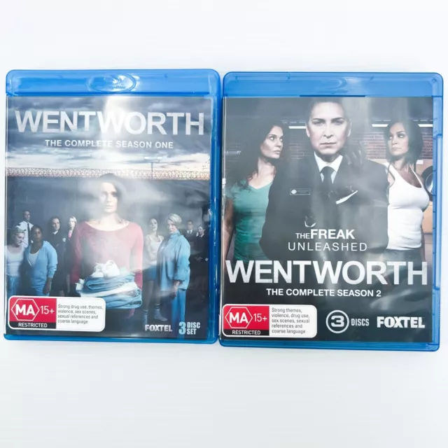 Wentworth : Season 1 - 2 (Blu-ray, 2014) Australian Prison Series 1 2 Prisoner