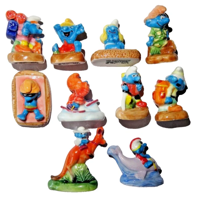 Collection de 8 figurines Schtroumpfs Burger king, Smurf, puffi, pitufos - Jeux & Jouets