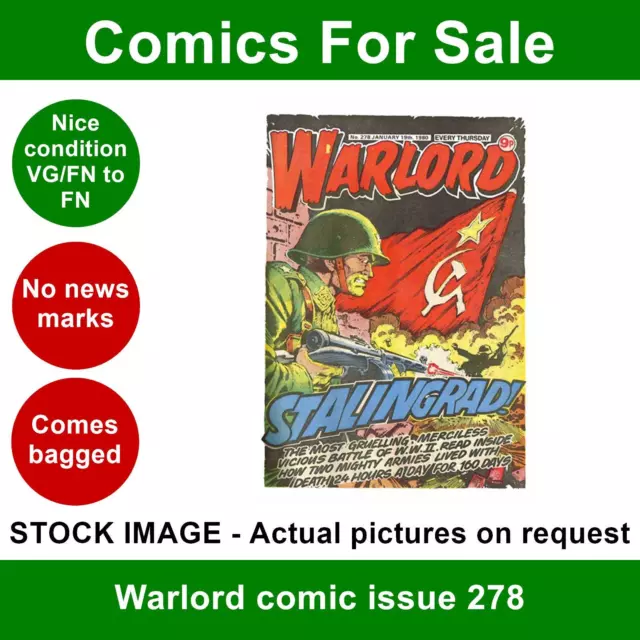 Warlord comic #278 - 19 January 1980 - VG/FN no writing - DC Thomson