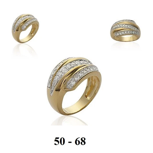 Bague Dolly-Bijoux En Plaqué Or 18K - Fleur Avec Rubis Et Diamants Cz - Taille 50 - Fabriqué En France