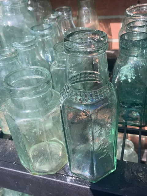 Lovely Glass Victorian Pickle Jars Vintage Wedding Favour Home Décor Flower Vase