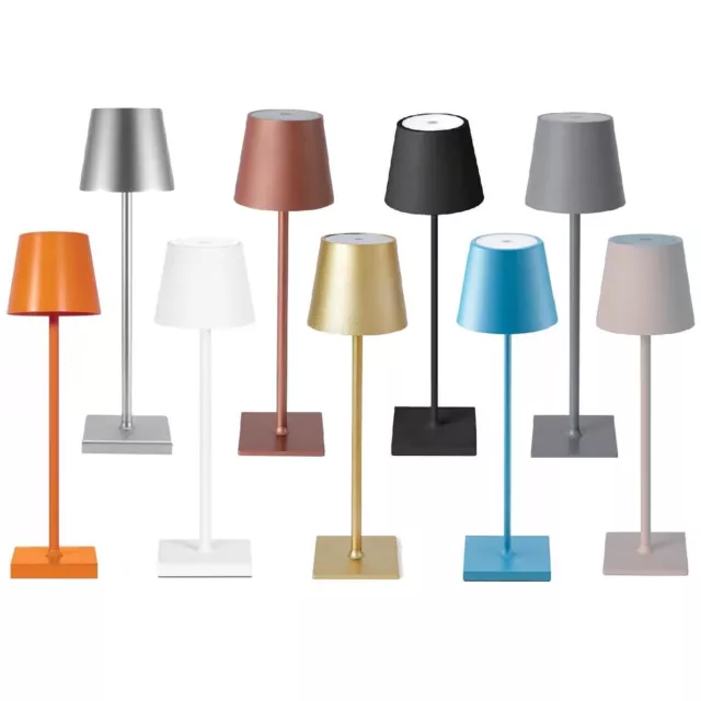 Lampada Da Tavolo Touch Led Moderna A Poldina Ricaricabile Bar Hotel Ristorante