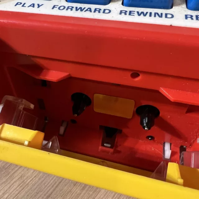 Retro Fisher Price 1980er Kassettenspieler rot mit Kassetten - siehe Beschreibung 3