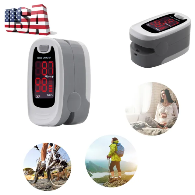 Finger Pulse Oximeter Blood Oxygen Sensor,SpO2 Monitor Heart Rate,O2 meter,FDA