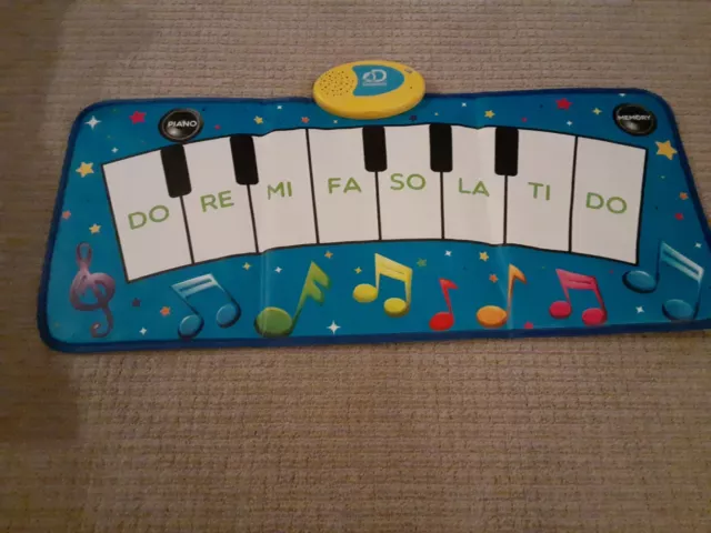 DISCOVERY KIDS PLAY Piano Music Mat Floor Keyboard Toddler Walking