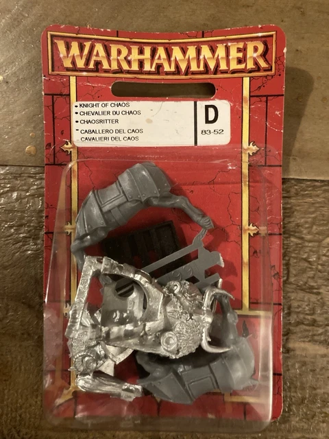 Warhammer – Knight Of Chaos – Métal – Rare, BNIB – Guerriers Du Chaos