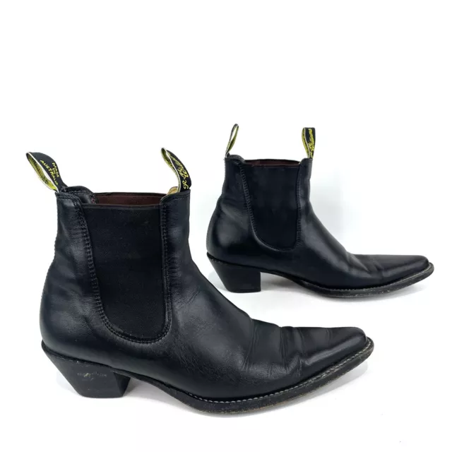 Black Adelaide Cuban Heel Boots, R.M.Williams Chelsea Boots