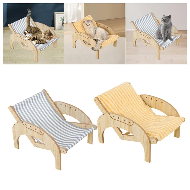 Cat Lounge, Cat Hammock, Elevated Cat Bed, Modern Bearing, 16.53lbs Pet