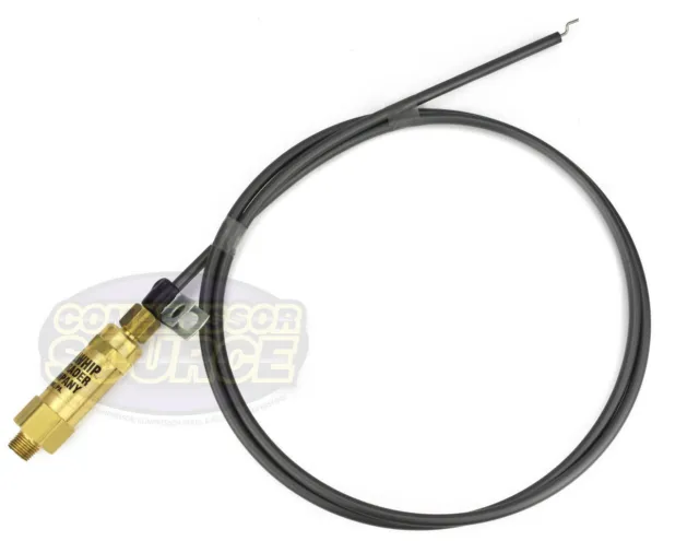 24"  Small Bullwhip Throttle Control Cable For Gas Air Compressor Unloader