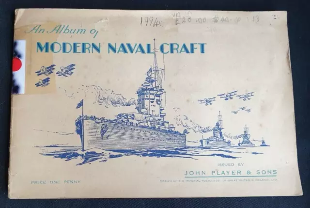 Player's Cigarette Cards Album Of Modern Naval Craft