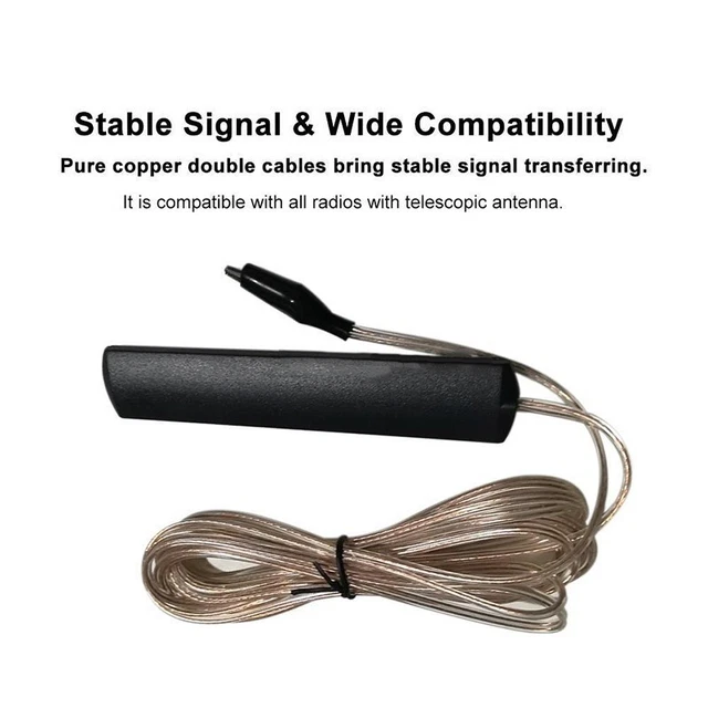 Strong Signal FM Stereo Antenna Signal Amplifier for Universal Home Indoor Use
