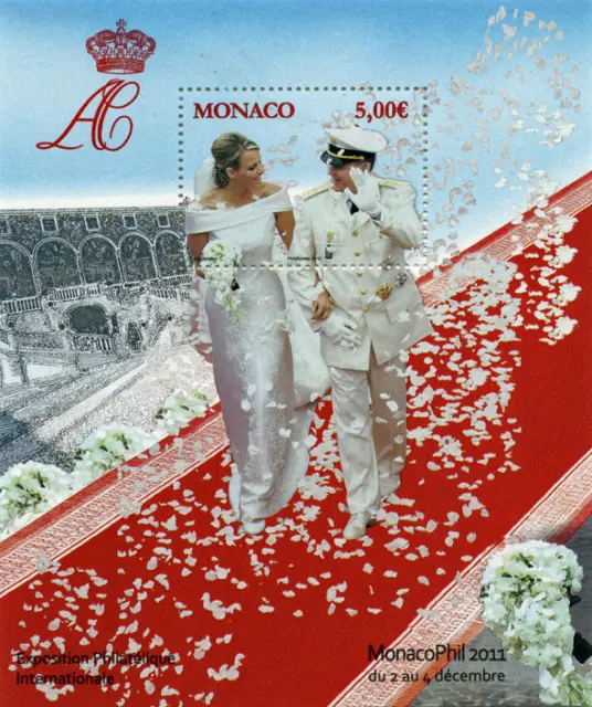 Monako 2011 "MONACOPHIL" Brautpaar, MiNr Block 102