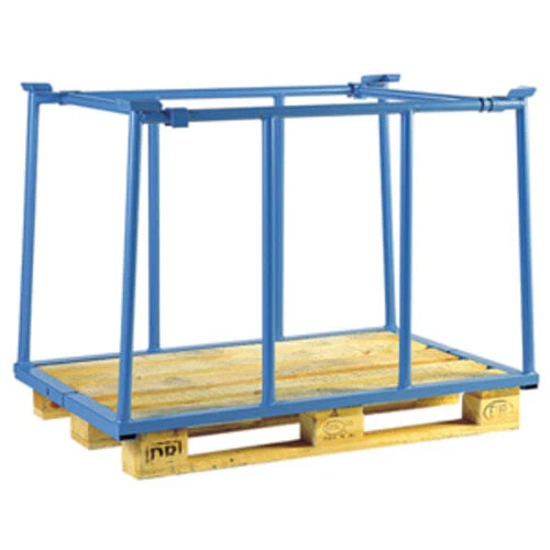 Palettenaufsatz Typ 66 RAL5012 Lichtblau - 113x100cm Innenmaß, 500kg Belastung