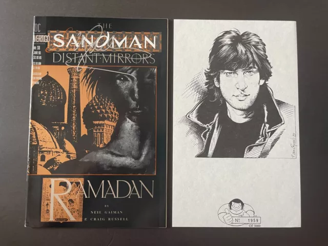 Sandman #50 - Signed and Sketch by Neil Gaiman w/COA (DC, 1993) NM Sandman #50 - Signed and Sketch by Neil Gaiman w/COA (DC, 1993) NM