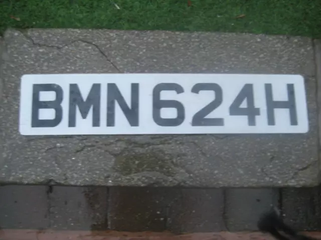 Isle Of Man Older Vintage # Bmn-624-H Rare Front License Plate