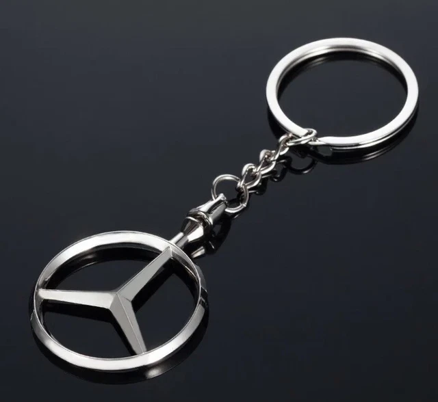 Custodia Chiave Auto HIBEYO In TPU Per Mercedes | Viola/Nero, Anti Graffio, Con Portachiavi Girevole (Compatibile A/B/C/E/CLA/GLC)