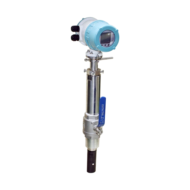 Compact Type Insertion Magnetic Flow Meter with Thread Ball Valve New for Sales