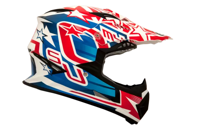 Suomy Rumble Freedom Red Mx Helmet - Acu Gold Stamped Approved - Su/Ru-Fr-Rd