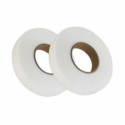 4 Rotoli 10mm, 1 Rotoli 20mm 70 Metri/Rotolo GCOA 5 Pezzi Nastri per orli Nastro Adesivo Tessuto Fusibile Orlo Termoadesivo per Pantaloni Abbigliamento Vestiti Bianco 