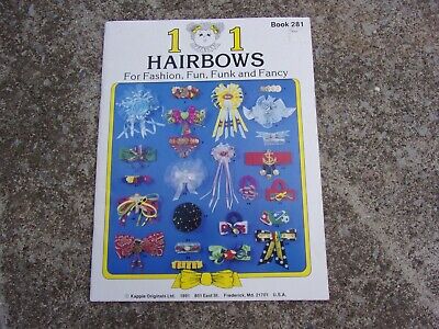 Vintage instruction booklet Hair assessories bows combs ribbons barrettes 101