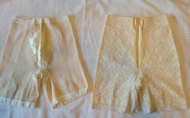 2 Vintage Girdles With Garter Belt Macbess ILGWU Lg And 1x-32 Run Small...