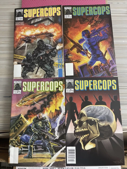 Supercops #1 2 3 4 Complete Set Full Run Dave Dorman Cover 1990 Chuck Dixon Now
