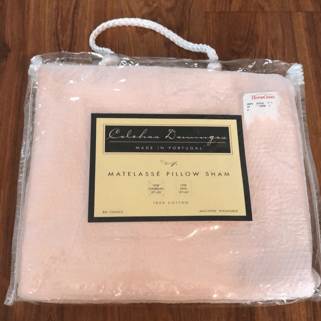 NEW Colehas Domingos home goods in Made in Portugal 100% cotton standard pillow