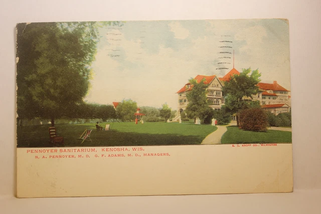 Postcard Pennoyer Sanitarium Kenosha WI Q24