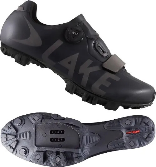 Lake Mxz176 Winter Cycling Mtb Gravel Shoes Black Grey Mens Eu 39 Uk 6 Rrp £175