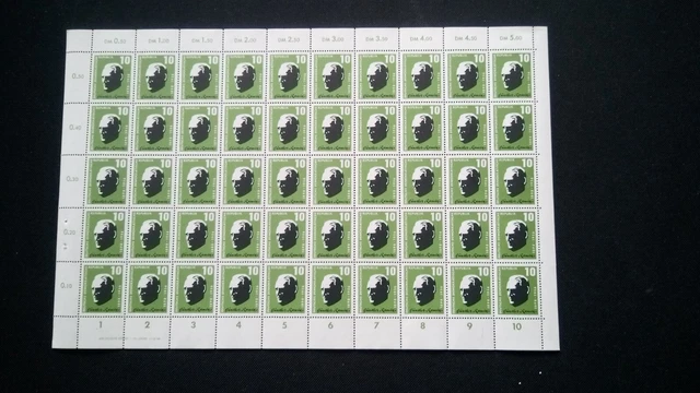 DDR 1957 kpl. O-Bogen Mi 604 ** viele Abarten evtl. PF ? siehe Fotos (A 8313)