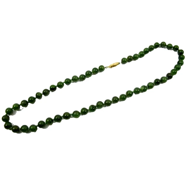 Collier Sautoir Vintage Perles Plastique Noir - Longueur 76 Cm, Perles 7 Mm - Neuf Sans Emballage