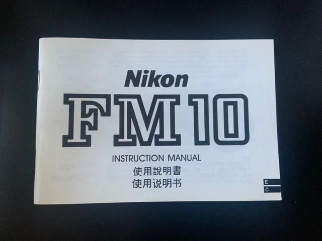 Manuale di istruzioni fotocamera Nikon FM19 - originale non copia - inglese / cinese