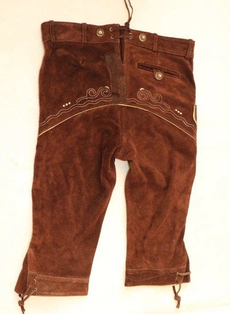 Pantaloni In Pelle Costume Da Uomo Bongossi Trade, Tg. 48 W32 Pantaloni In Pelle 2
