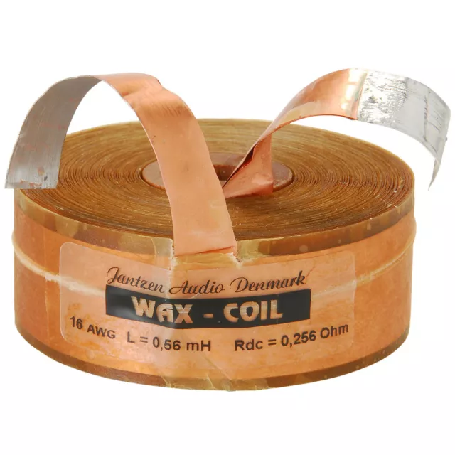 Jantzen 8590 0.56mH 16 AWG Copper Foil Wax Coil