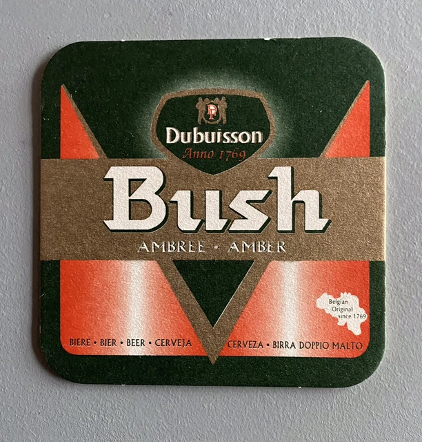 ancien sous-bock Biere BUSH ambrée ref. sb4035