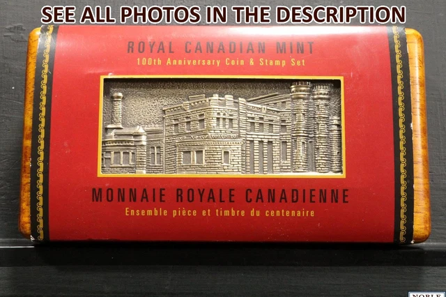NobleSpirit No Reserve (CX) 2008 Canada Mint 100th Anniversary Coin & Stamp Set